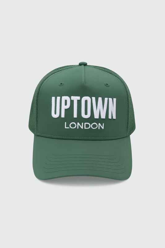 Uptown London Forest Green Trucker Cap