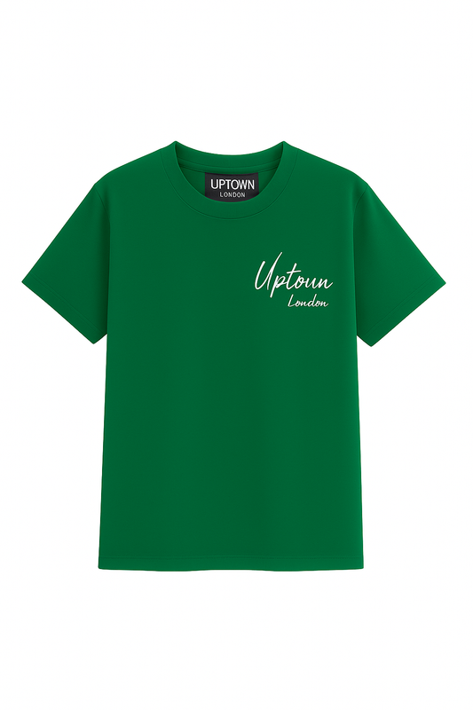 Uptown London Signature T-Shirt - Green & White